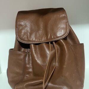 Frye Brown Leather Backpack